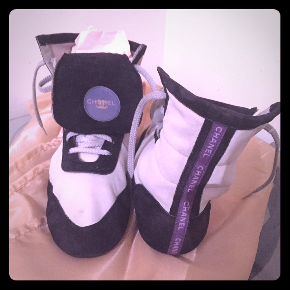 Chanel boxing style sneakers